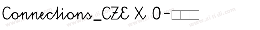 Connections_CZE X 0字体转换